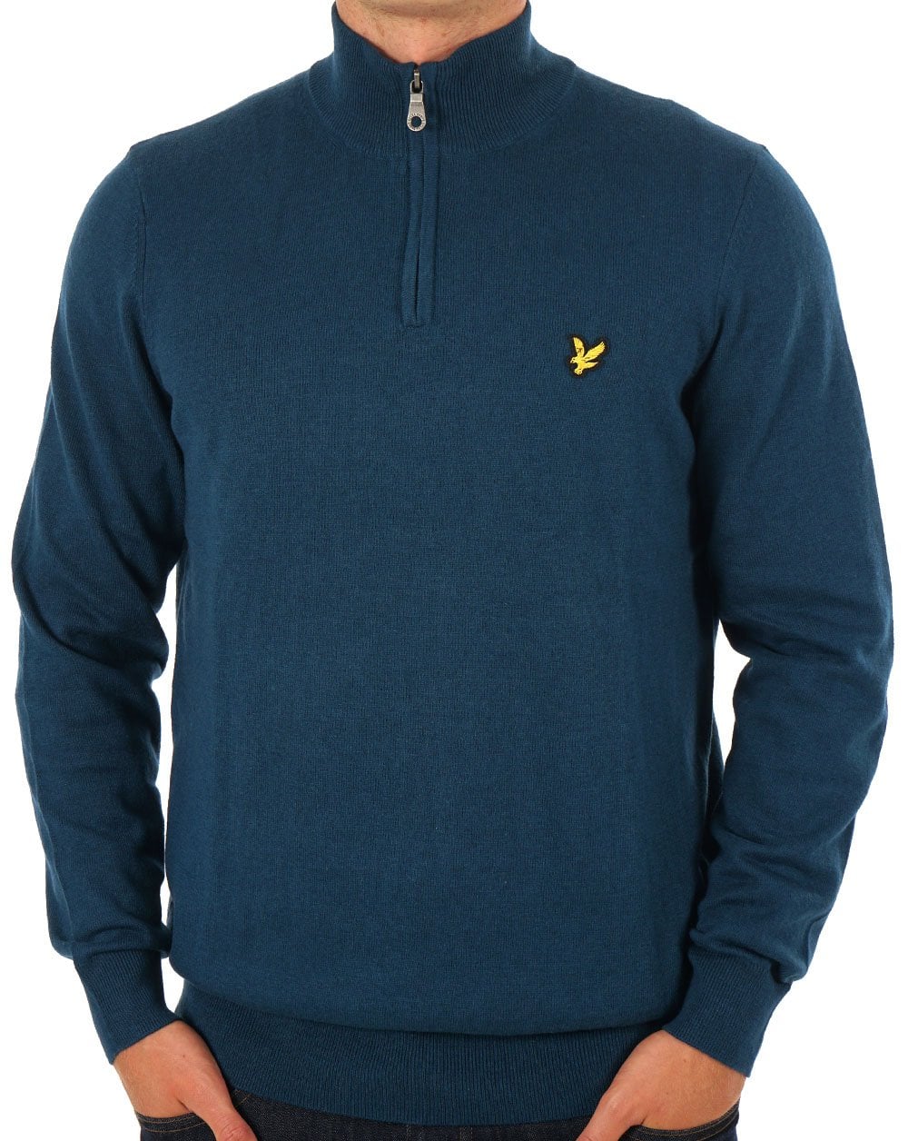 Lyle & Scott Merino Quarter Zip Jumper Apr