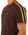 Trojan Three Colour Tipped T-shirt Chocolate