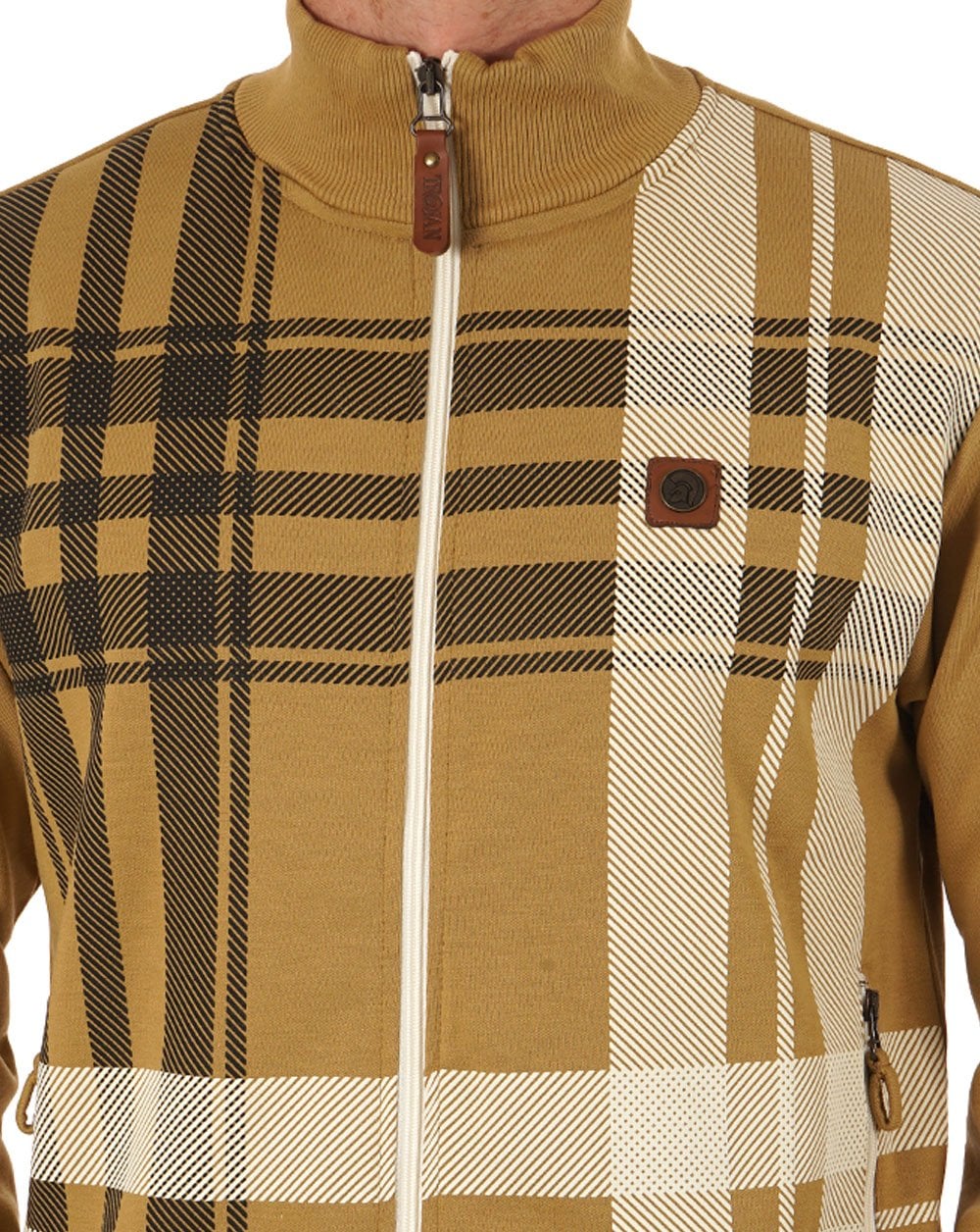 Trojan Check Track Top Camel