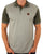 Trojan Geometric Panel Polo Army Green