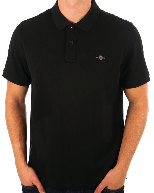Gant Shield Pique Polo Black