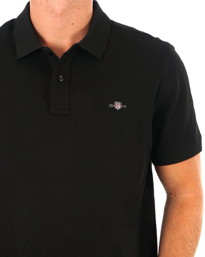 Gant Shield Pique Polo Black
