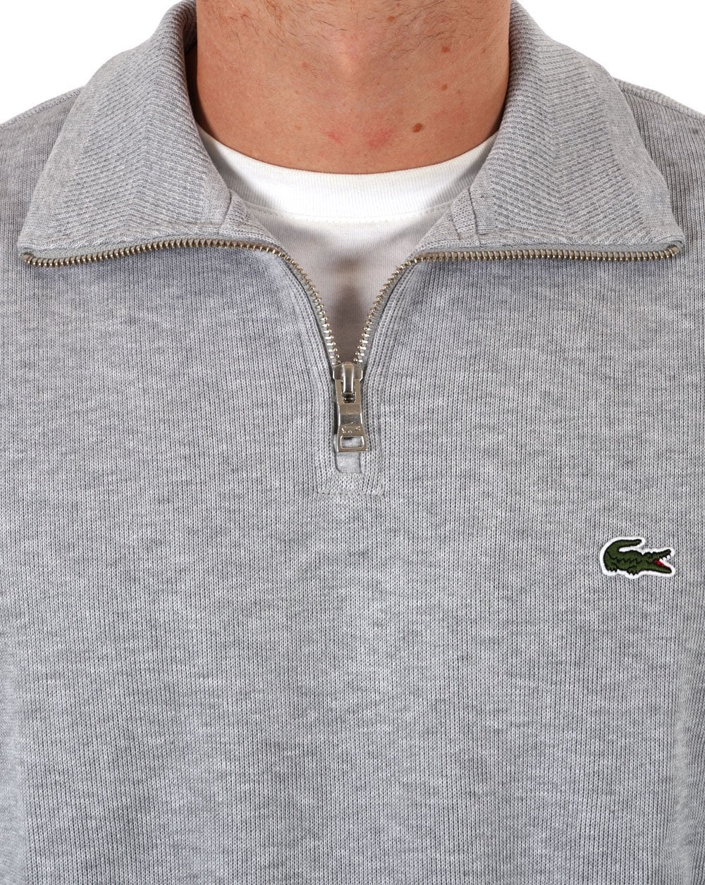 Lacoste Half Zip Sweat Silver Chine