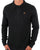 Fila Gold Textured LS Knit Polo Black