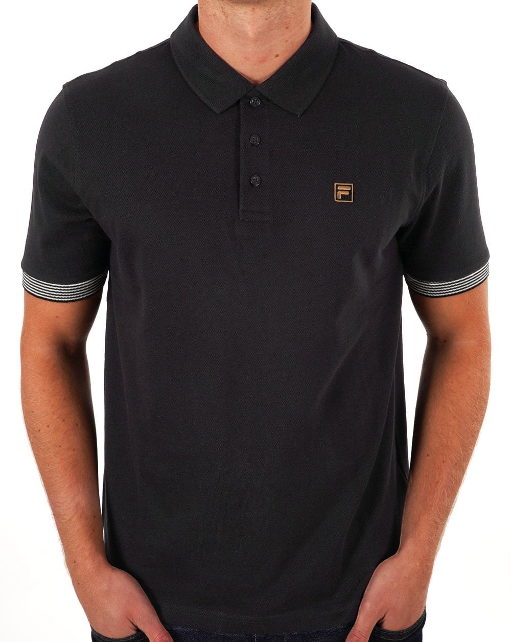 Fila Gold Polo Shirt Black