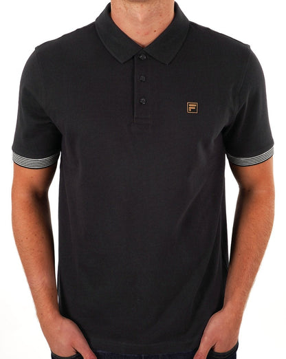 Fila Gold Polo Shirt Black