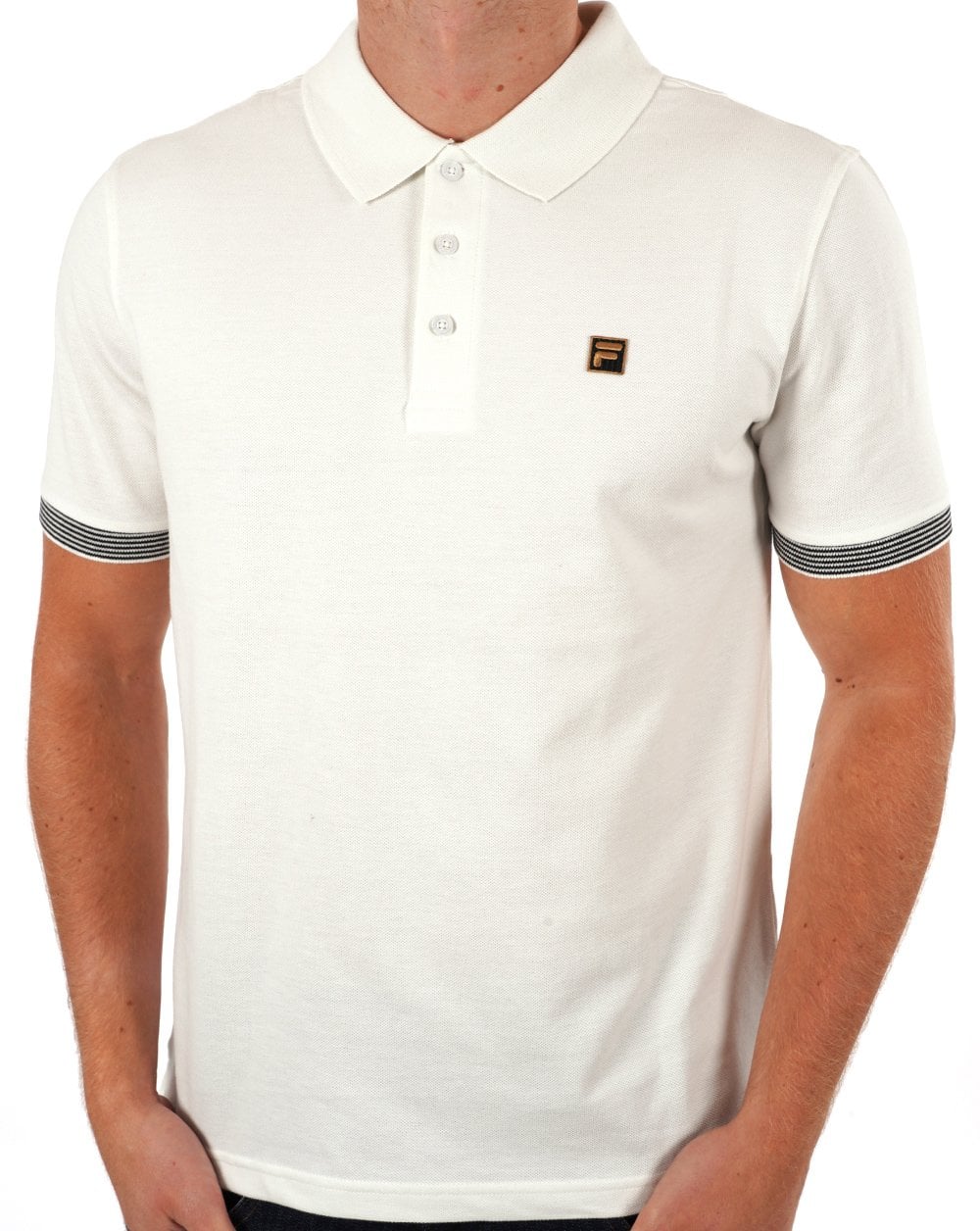 Fila Gold Polo Shirt Off White
