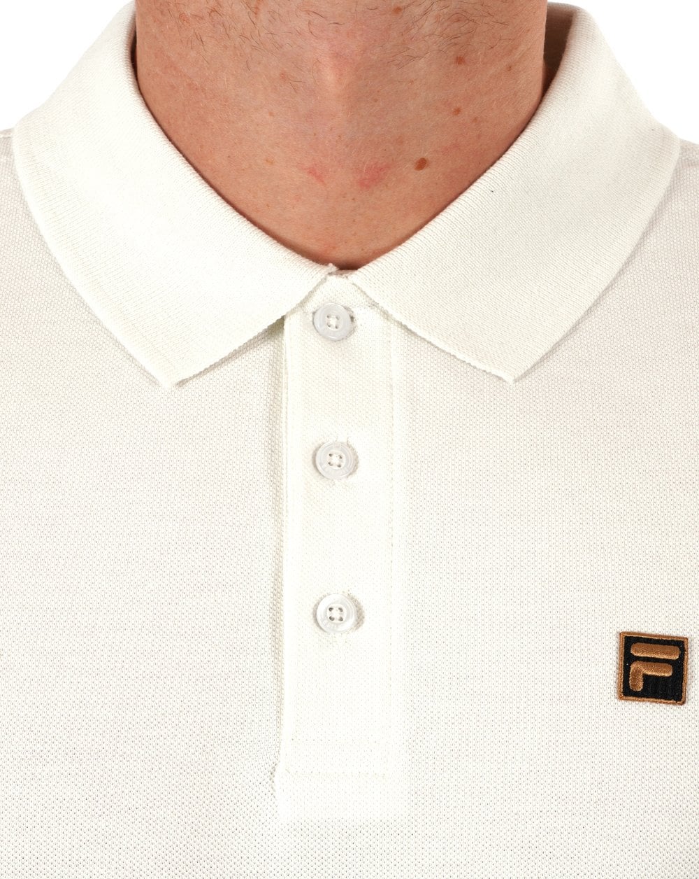 Fila Gold Polo Shirt Off White