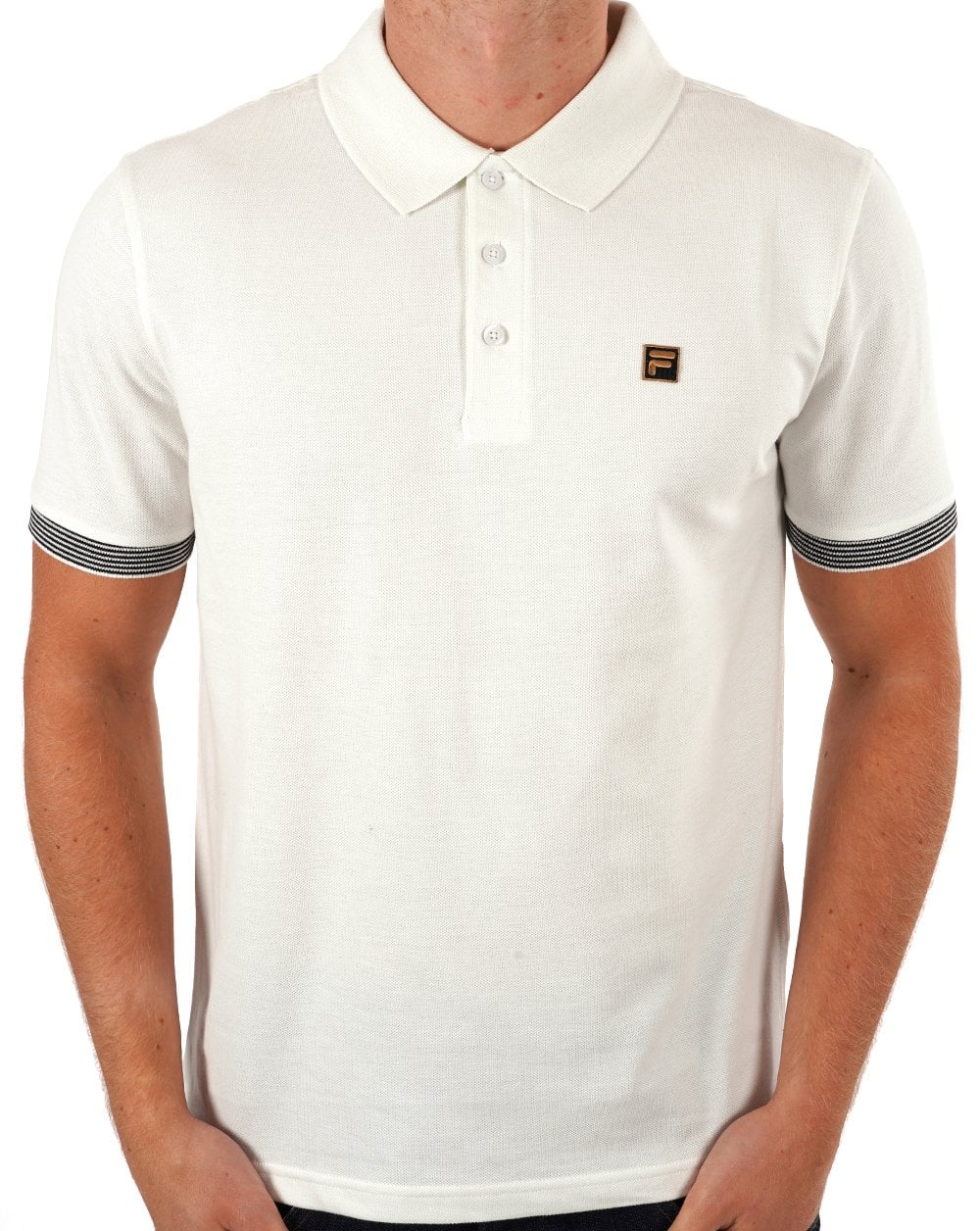 Fila Gold Polo Shirt Off White