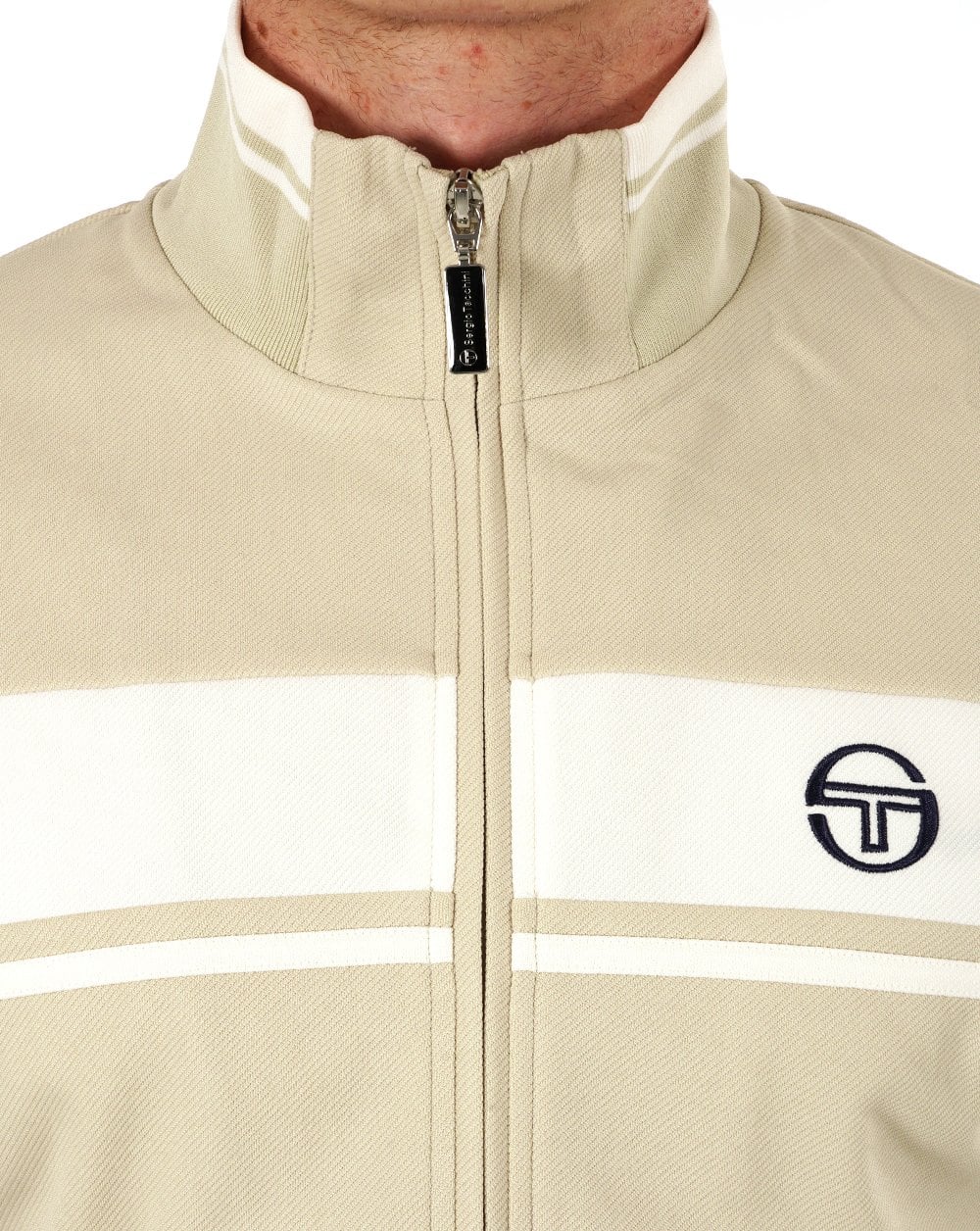 Sergio Tacchini Masters Track Top Stone/Gardenia