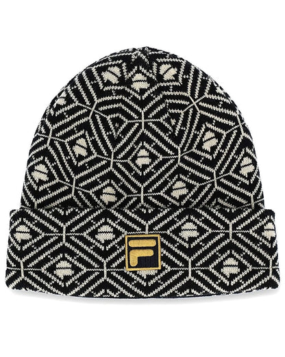 Fila Gold Monogram Beanie Black