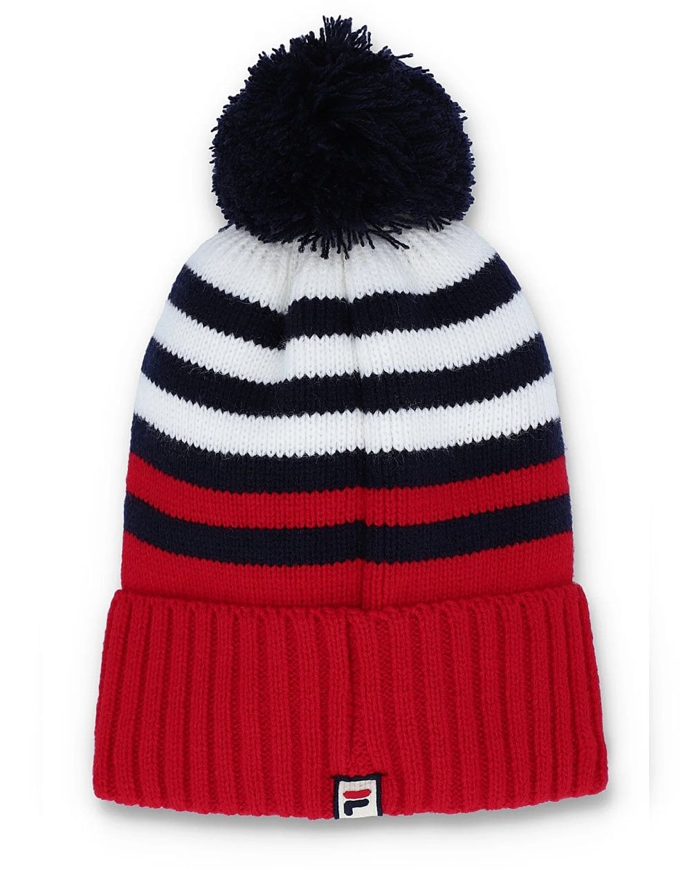 Fila Vintage Markee Pom Pom Beanie Red/Navy/White