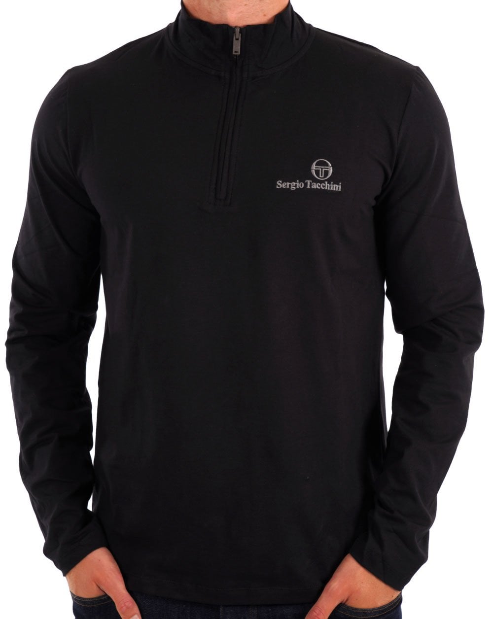 Sergio Tacchini 1/4 Zip Top Black