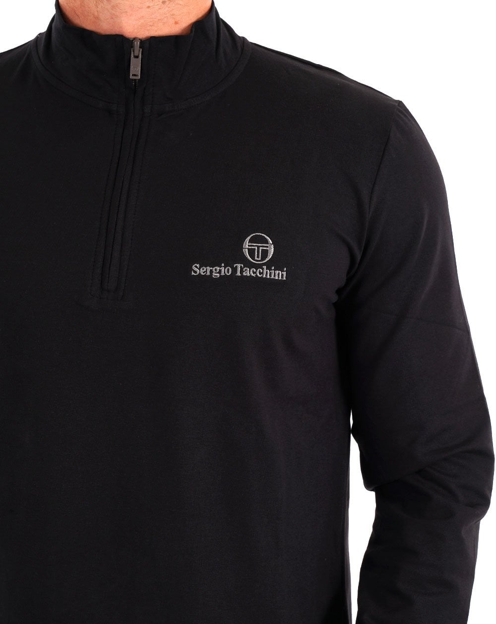 Sergio Tacchini 1/4 Zip Top Black