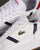 Lacoste T-clip Leather Trainers White/Navy/Red