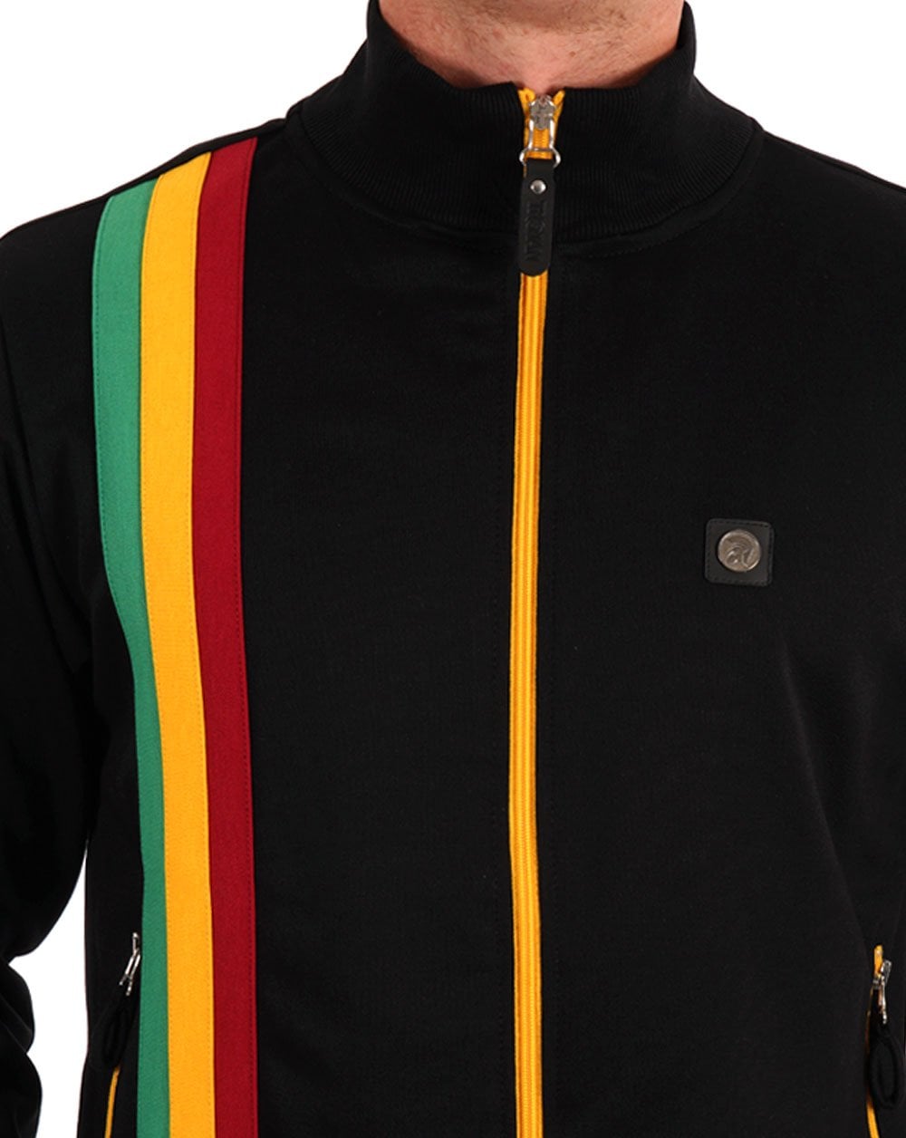 Trojan Racing Stripe Track Top Black