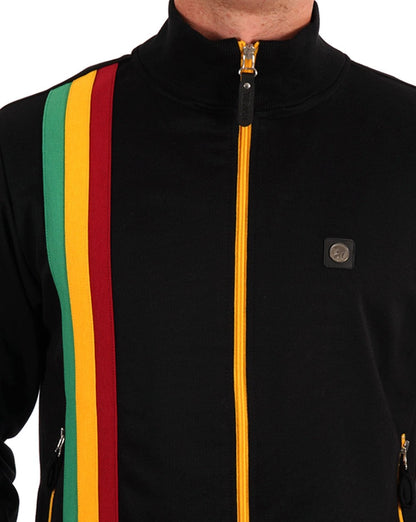 Trojan Racing Stripe Track Top Black