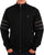 Trojan Stripe Sleeve Track Top Black