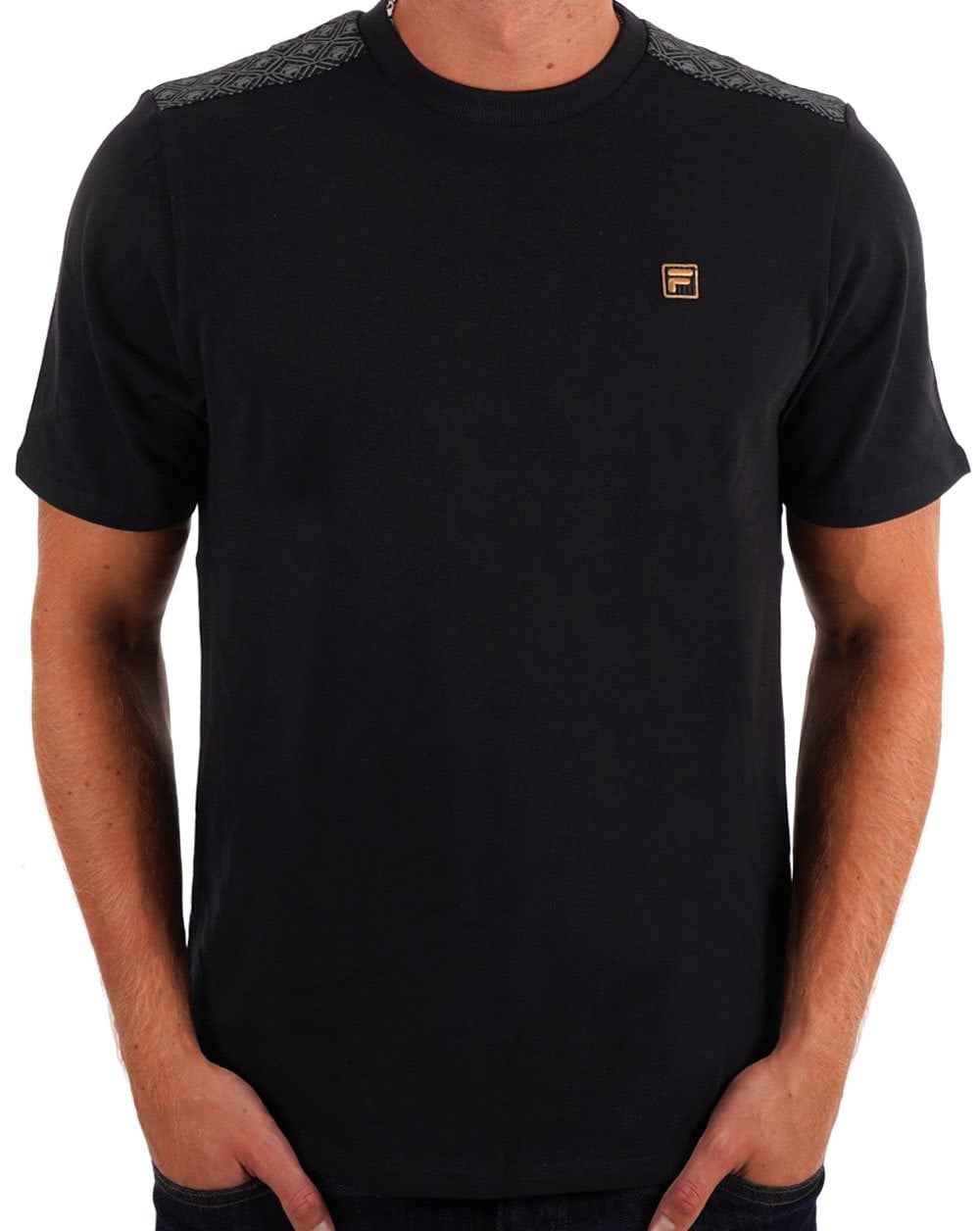 Fila Gold Lester T Shirt Black