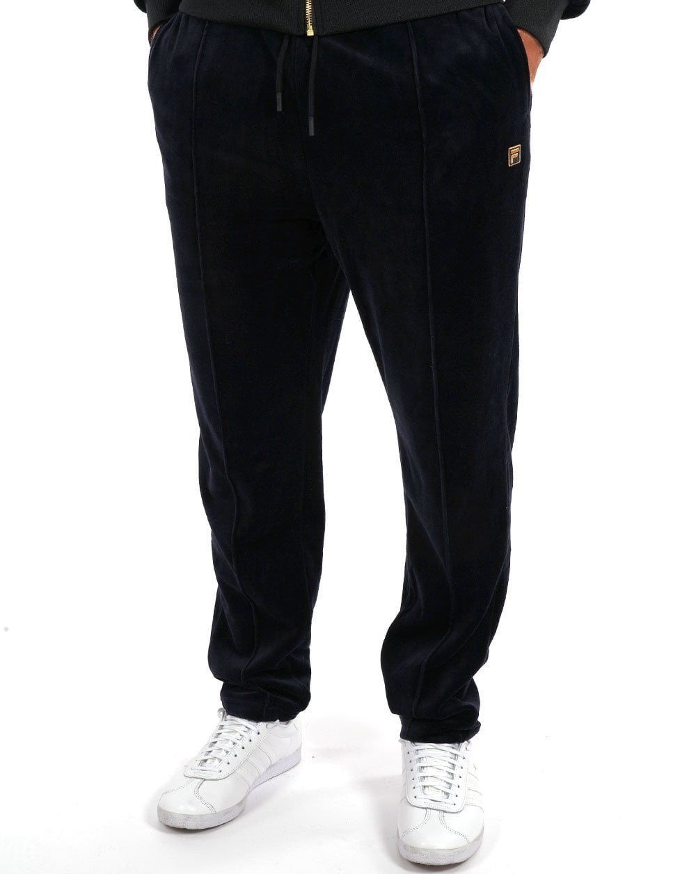 Fila Gold Bell Velour Track Pants Black