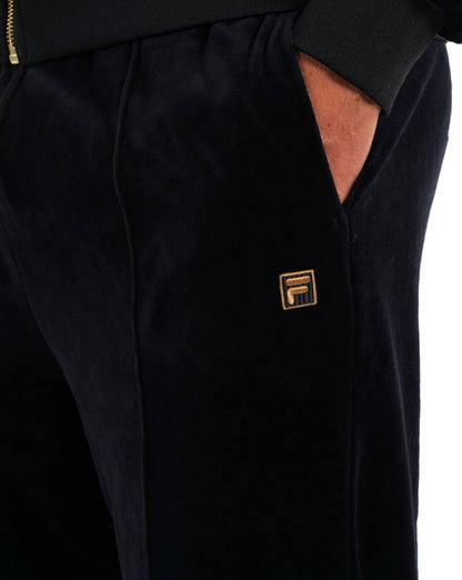 Fila Gold Bell Velour Track Pants Black