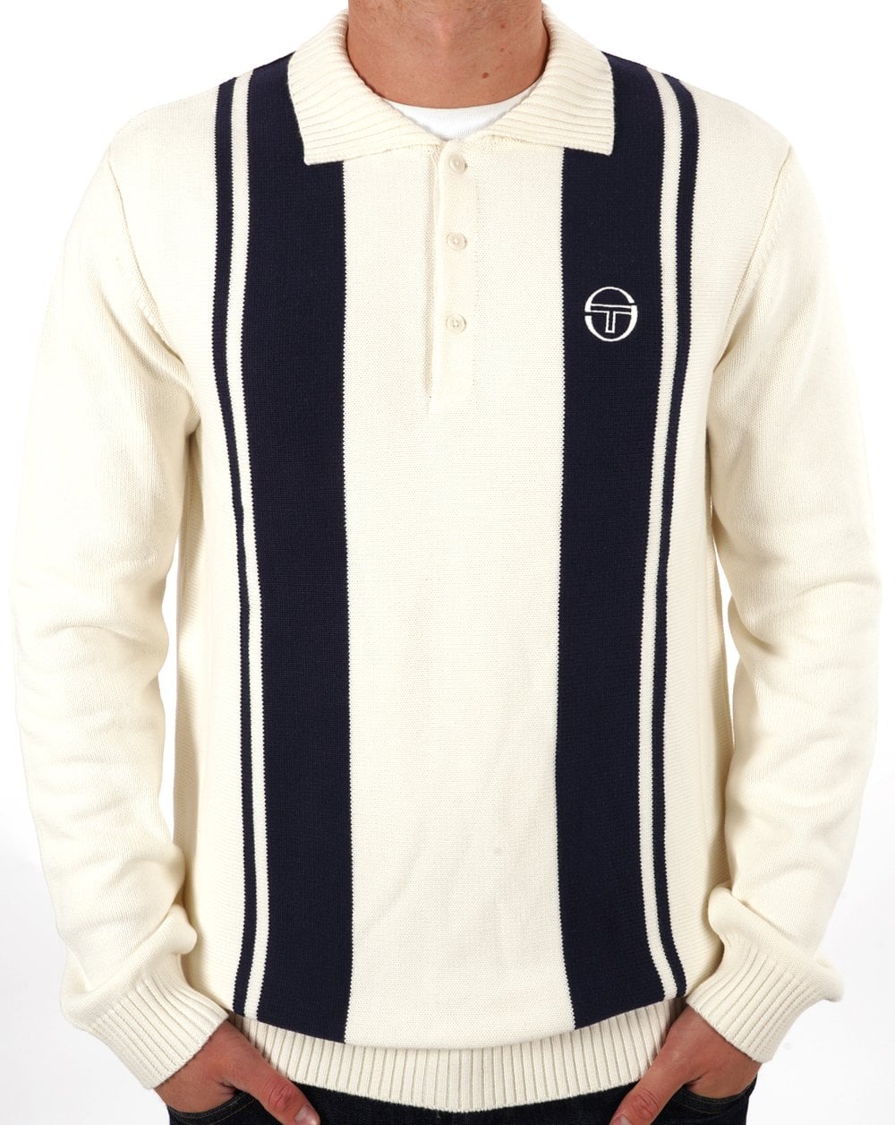 Sergio Tacchini Young Line Knit Gardenia Navy