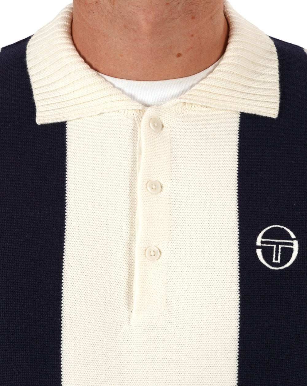 Sergio Tacchini Young Line Knit Gardenia Navy