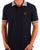 Trojan Mini Gingham Trim Polo Navy
