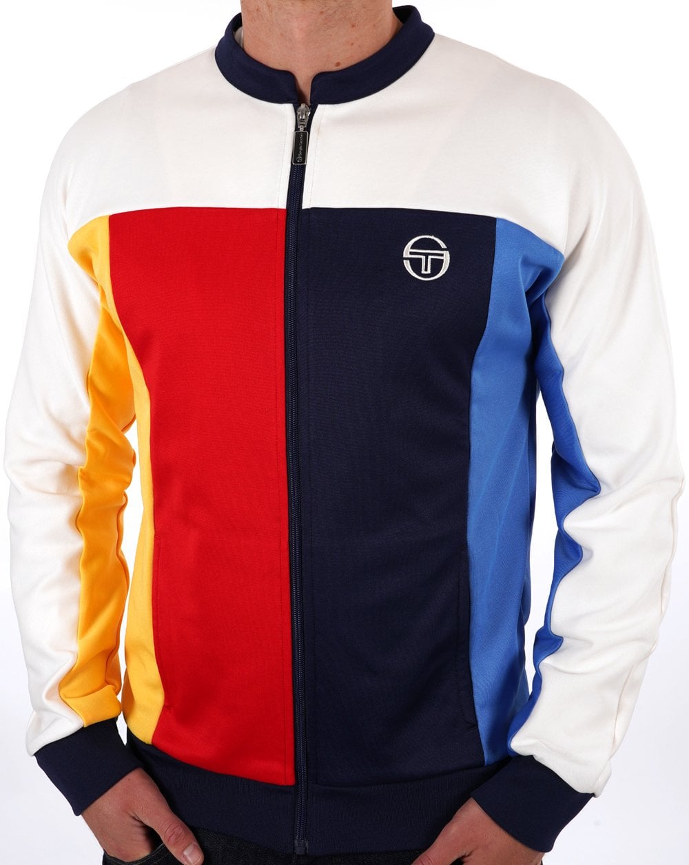 Sergio Tacchini Colour Block Track Top Gardenia/Multi