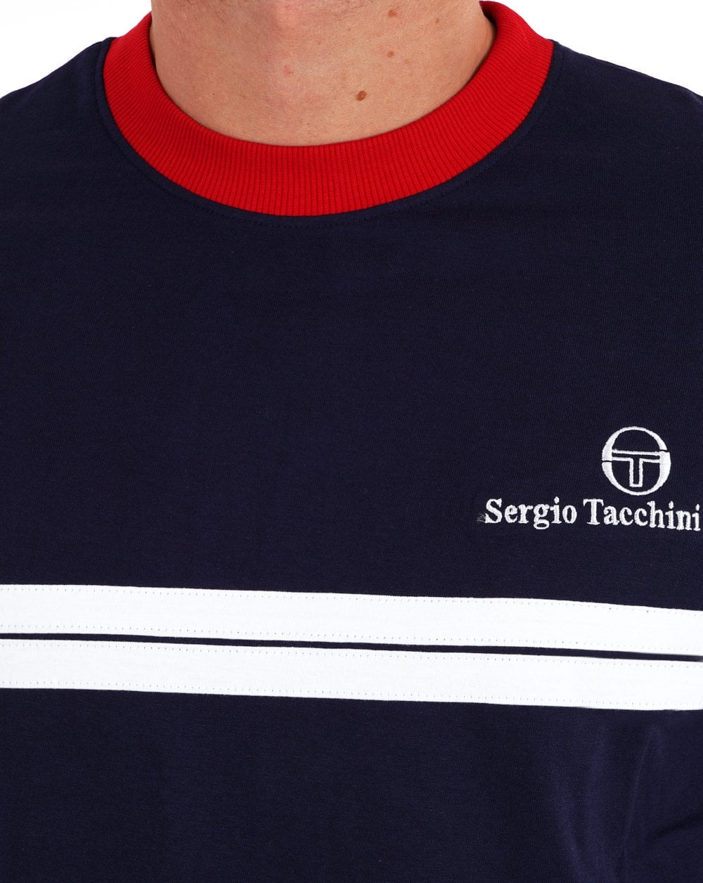 Sergio Tacchini New Supermac T Shirt Navy Blue