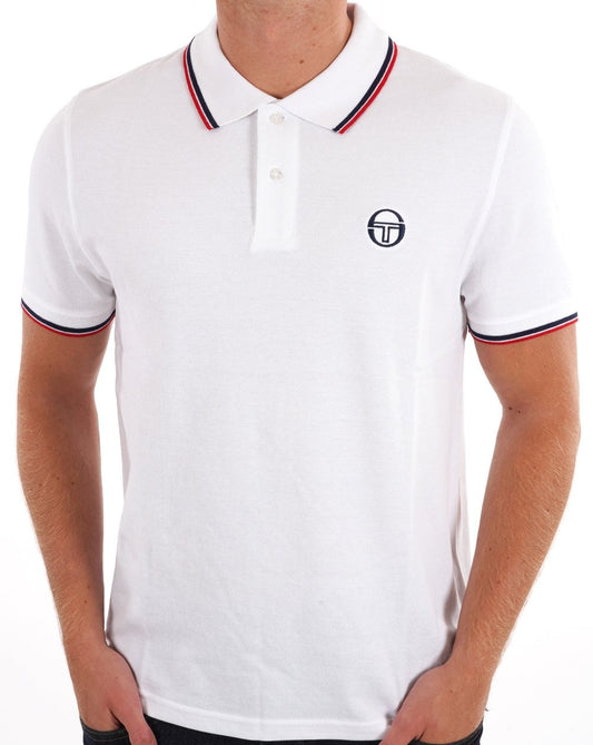 Sergio Tacchini Tipped Polo Shirt White