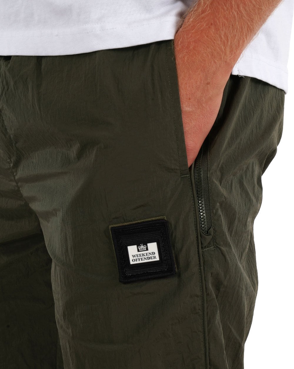 Weekend Offender Keller Parachute Pants Khaki Green