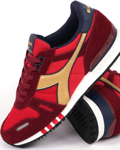 Diadora Titan Seb Trainer Red Navy Gold