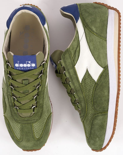 Diadora Equipe Suede SW Heritage Trainers Iguana Green