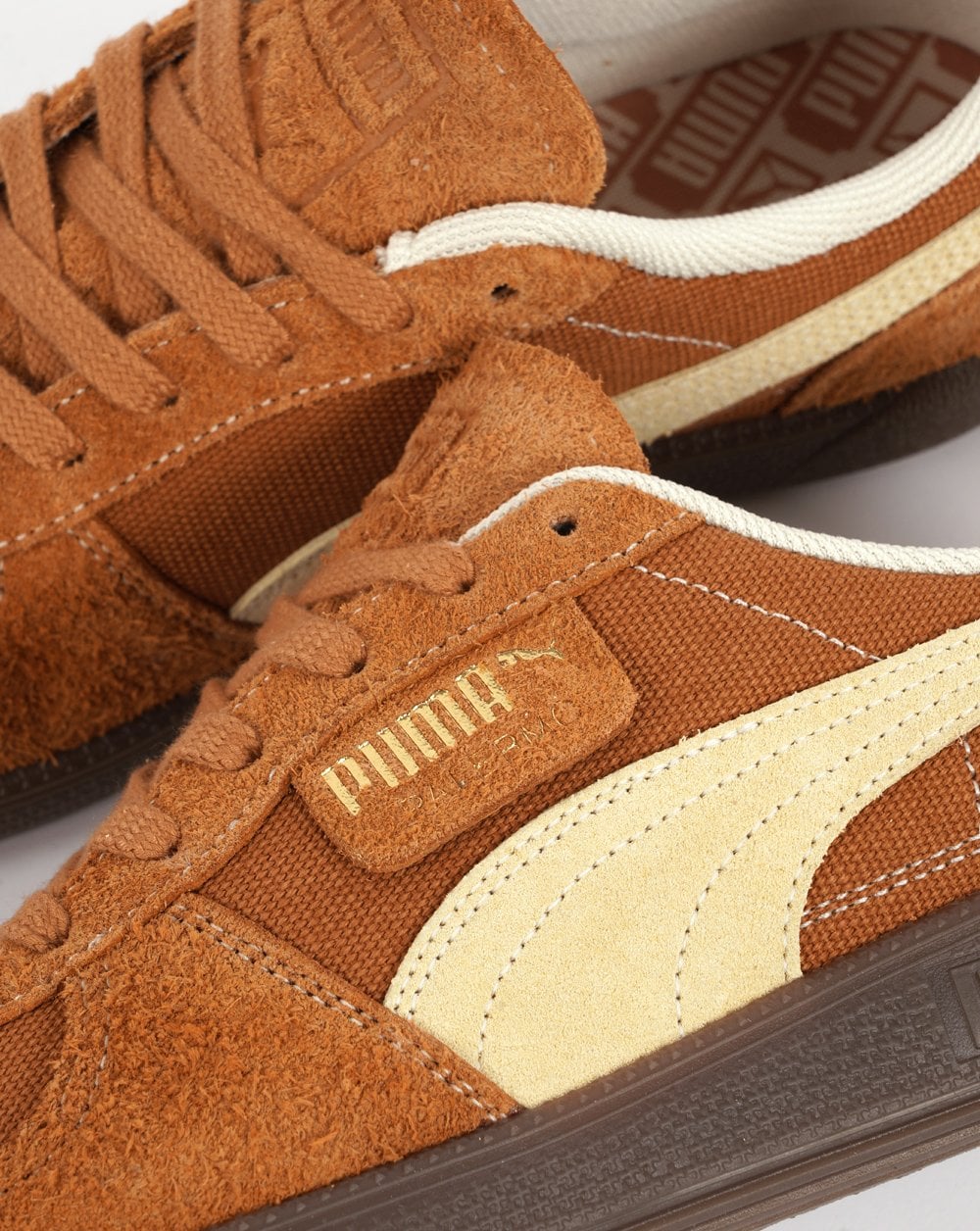 Puma Palermo Vintage Trainers Caramel Vanilla Gum