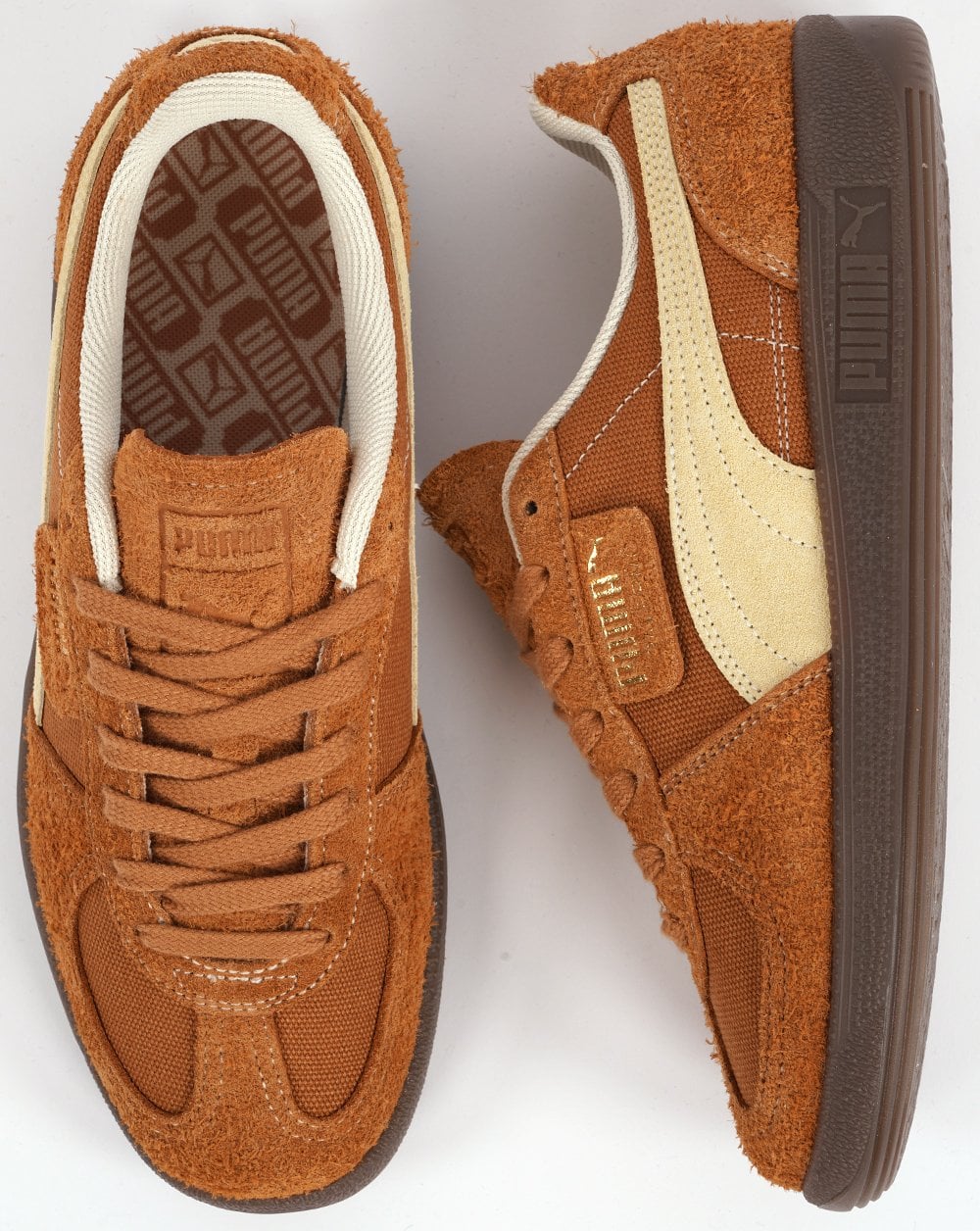 Puma Palermo Vintage Trainers Caramel Vanilla Gum