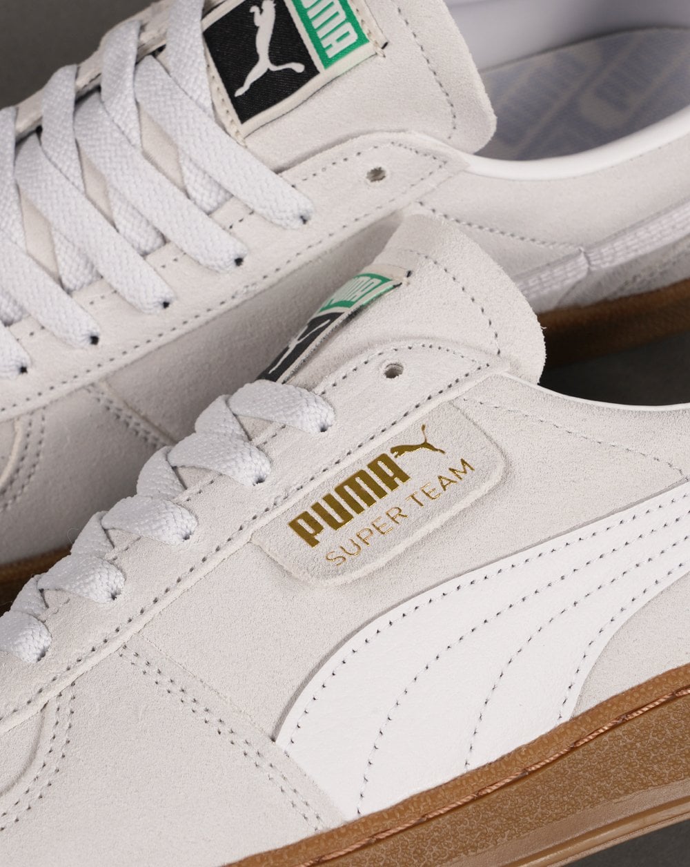 Puma Super Team Suede Trainers Mist White