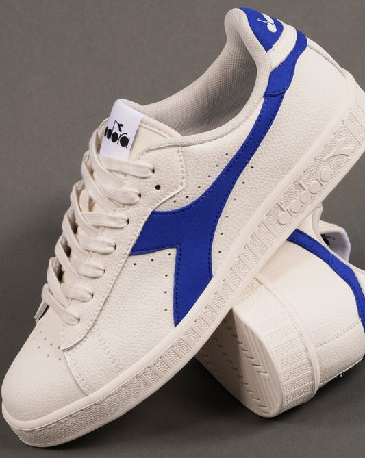 Diadora Game L Low Trainers Off White/Dark Royal