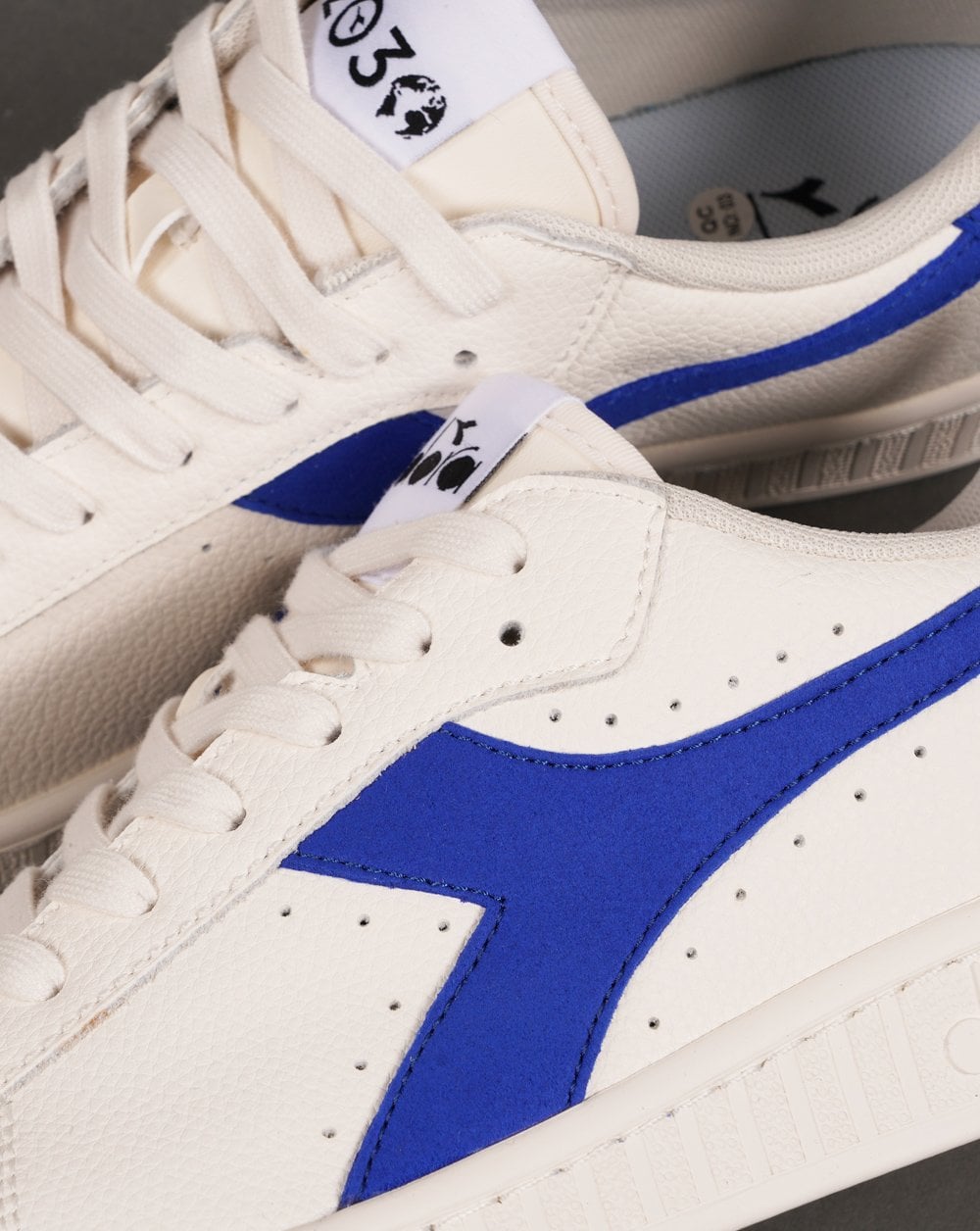 Diadora Game L Low Trainers Off White/Dark Royal