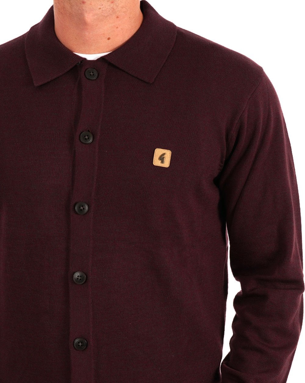 Gabicci Vintage Azima Knitted Cardigan Berry