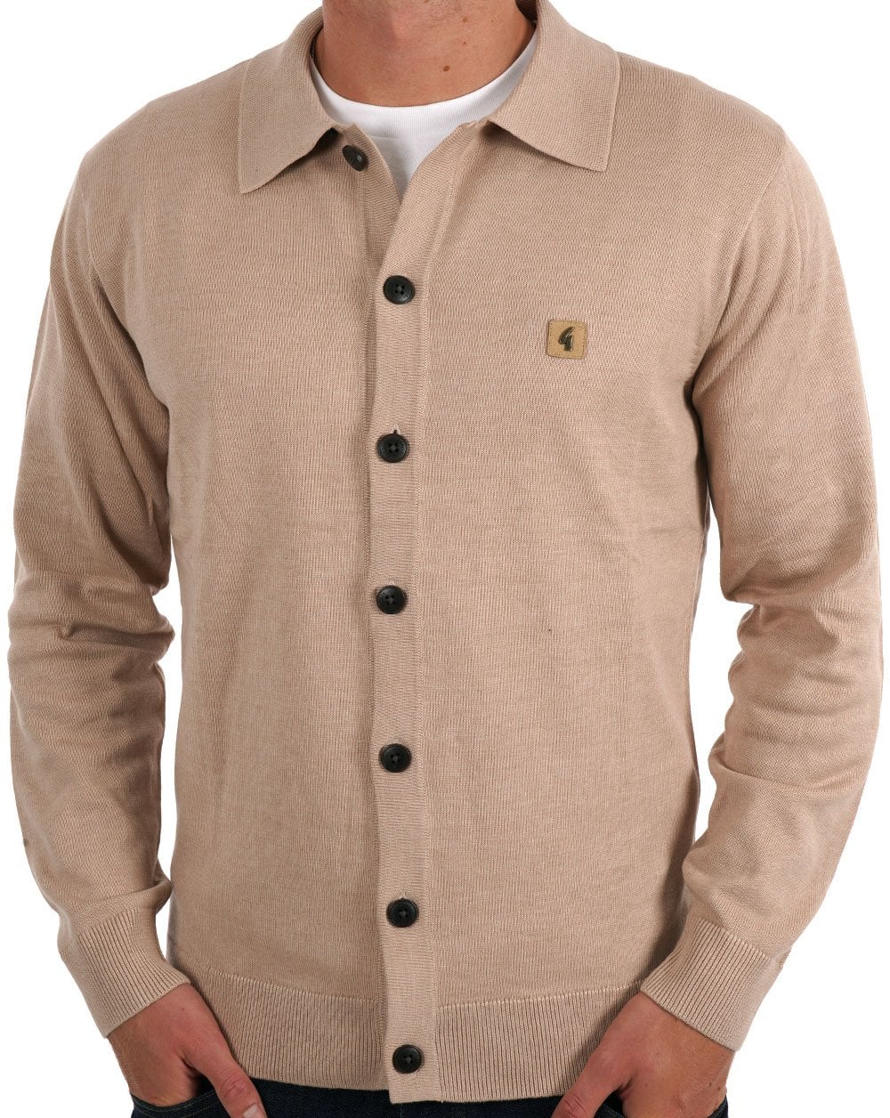 Gabicci Vintage Azima Knitted Cardigan Oat