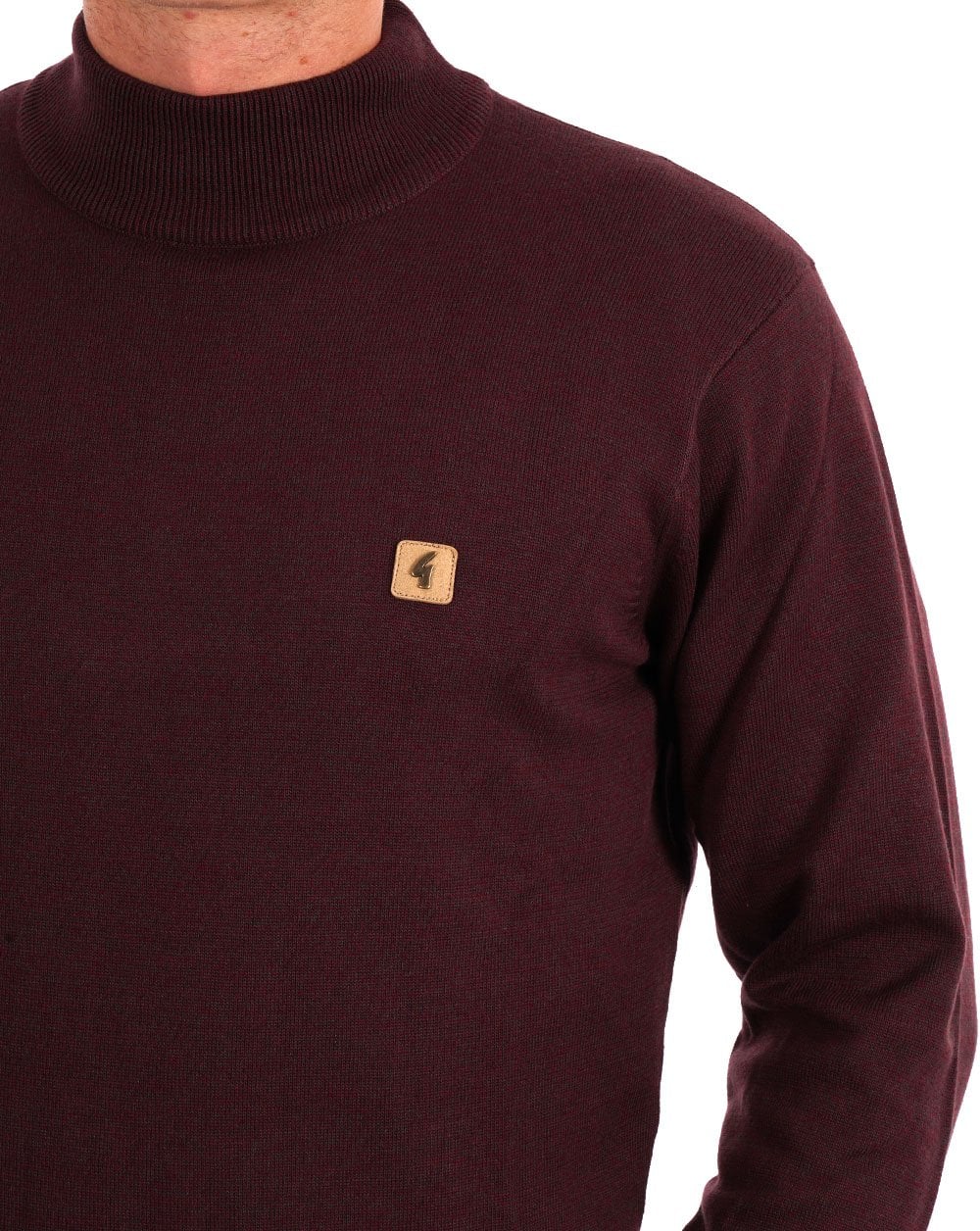 Gabicci Vintage Duke Turtle Neck Knit Berry