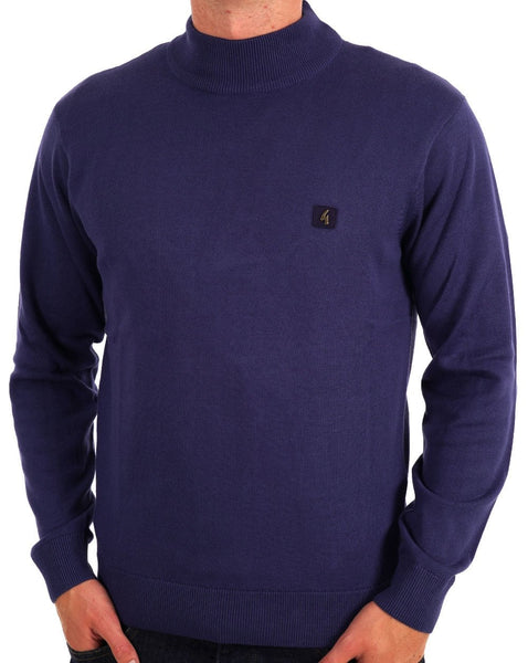 Gabicci Vintage Duke Turtleneck Storm Blue