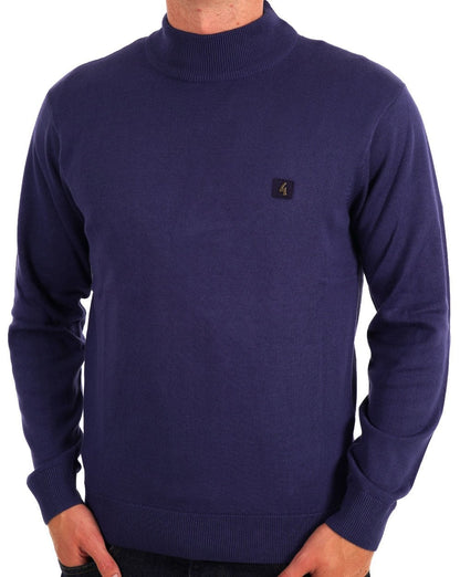 Gabicci Vintage Duke Turtleneck Storm Blue