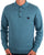 Gabicci Vintage Francesco LS Knitted Polo Teal