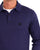 Gabicci Vintage Francesco LS Knitted Polo Storm Blue