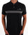 Sergio Tacchini Twin Stripe Polo Shirt Black Grey