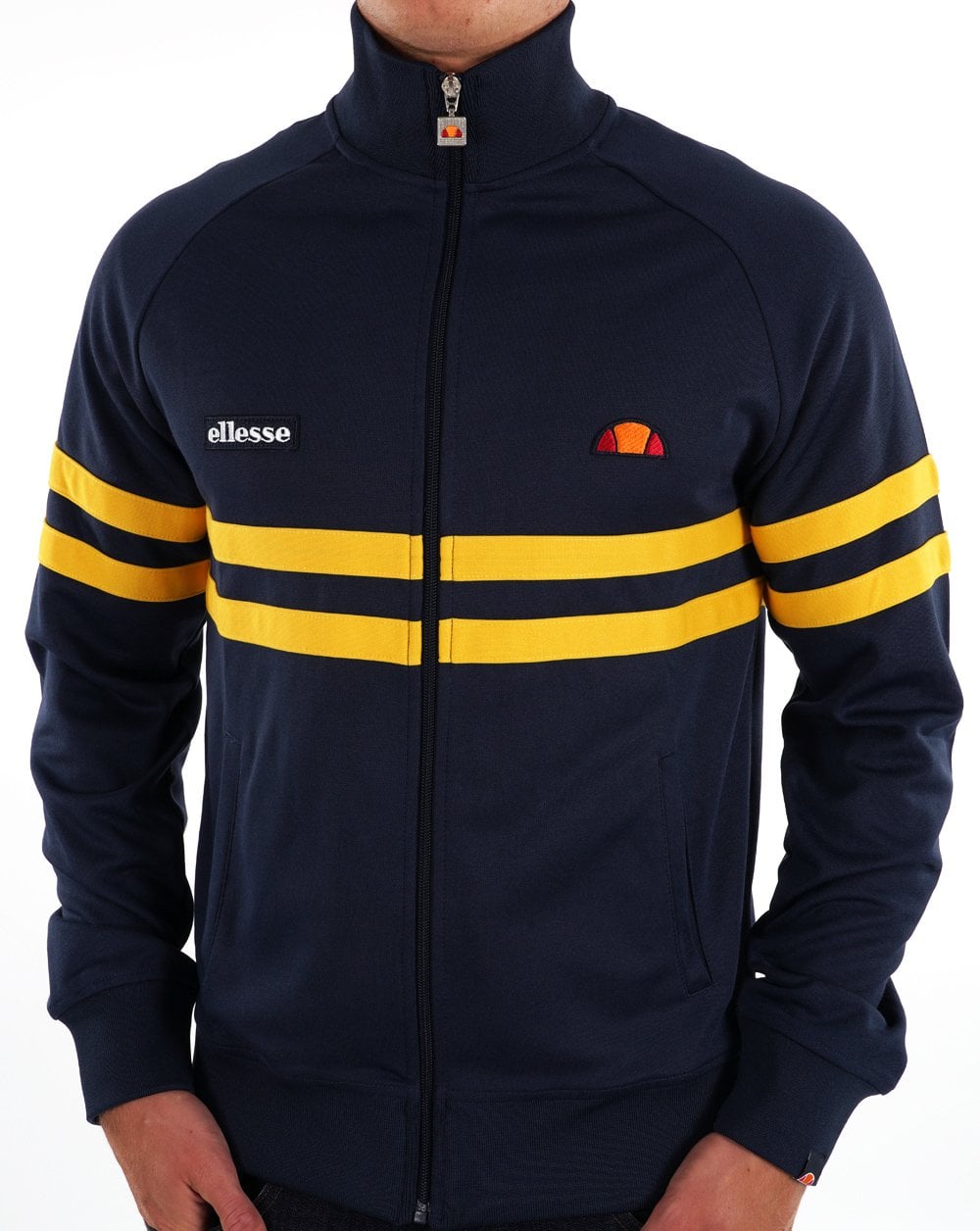 Ellesse Rimini Track Top Navy/Yellow
