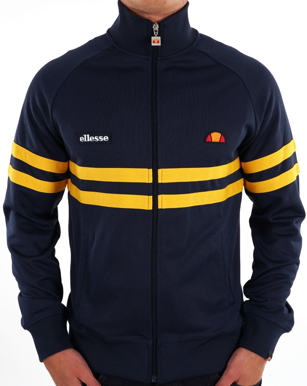 Ellesse Rimini Track Top Navy/Yellow