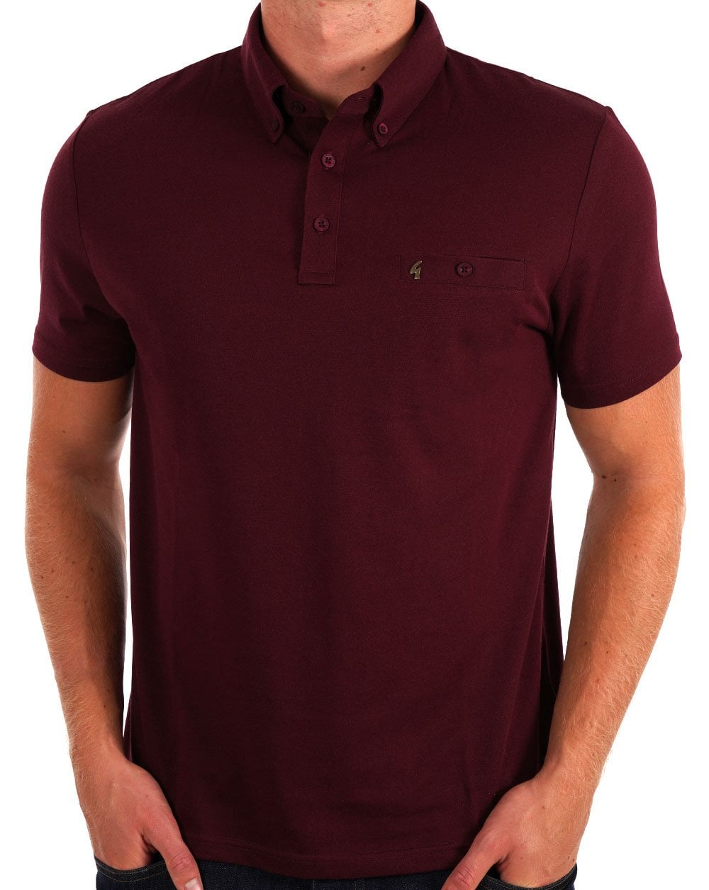 Gabicci Vintage Ladro Polo Shirt Berry